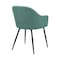 Armen Living Pixie Two Tone Teal Fabric Dining Room Chair with Black Metal Legs LCPXCHTL - alternate 6